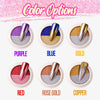 Dual Color Mirror Chrome Nail Powder Nails DazzlingBreeze Purple 