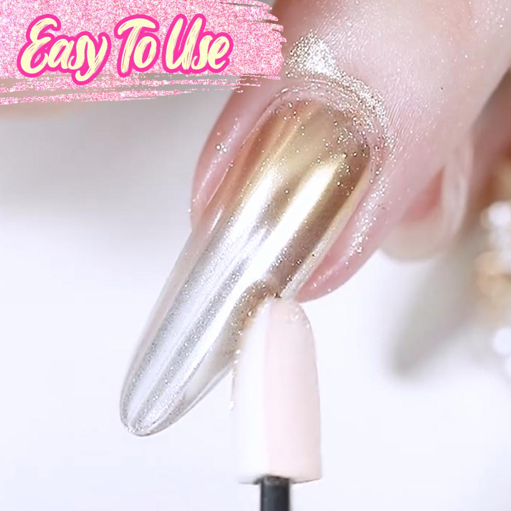 Dual Color Mirror Chrome Nail Powder Nails DazzlingBreeze 